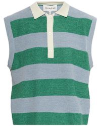 Munthe - Jersey Bracha A Rayas Sin Mangas Con Cuello De Polo - Lyst