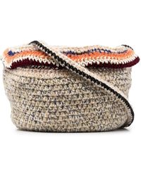 VITELLI - Chunky-Knit Wool Shoulder Bag - Lyst