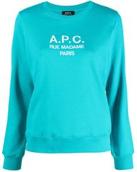 A.P.C. - Logo-Printed Sweatshirt - Lyst