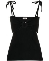 Nanushka - Geribbelde Top - Lyst