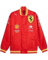 PUMA - X Scuderia Ferrari Race Team Bomber Jacket - Lyst