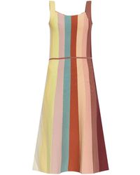 Paul Smith - Striped Midi Dress - Lyst