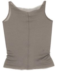 Rick Owens - Sheer Raw-Edge Top - Lyst