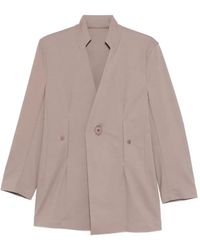 Issey Miyake - Button-Fastening Single-Breasted Blazer - Lyst