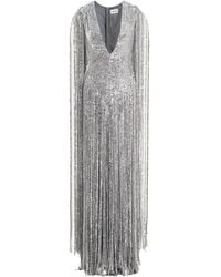 Ana Radu - Sequin-Embellishment Fringed Maxi Dress - Lyst