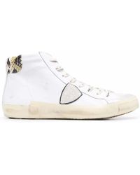 Philippe Model - Zapatillas PRSX con efecto de piel de serpiente - Lyst