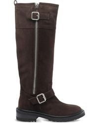 Via Roma 15 - 50Mm Buckled Zip-Fastening Biker Boots - Lyst