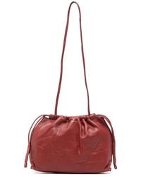 Soeur - Suzette Drawstring Leather Shoulder Bag - Lyst