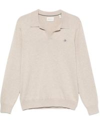 GANT - Embroidered-Logo T-Shirt - Lyst