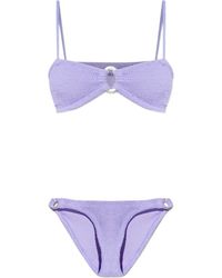 Hunza G - Misty Bikini Mit Knitteroptik - Lyst