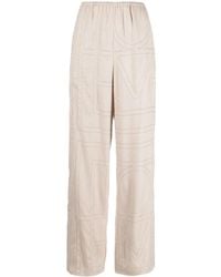 TOTEME - Monogram Flannel Pajama Bottoms - Lyst