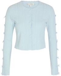 LoveShackFancy - Zoriah Ribbed Cardigan - Lyst