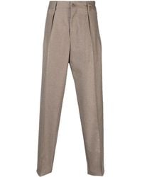 Giorgio Armani - High-Waist Cashmere Tapered Trousers - Lyst