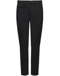 Dondup - Logo-Plaque Tailored Trousers - Lyst