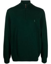 Polo Ralph Lauren - Half Zip Closure Sweather With Logo - Lyst
