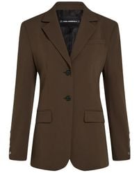 KARL LAGERFELD - Single-Breasted Blazer - Lyst
