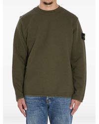 Stone Island - Heavy Cotton Crewneck Sweatshirt - Lyst