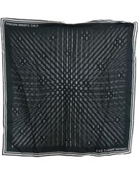 CoSTUME NATIONAL - Logo-Print Striped Scarf - Lyst