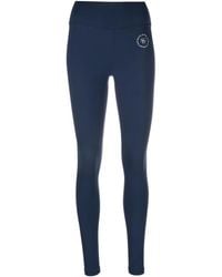 Sporty & Rich - Logo-Print Detail Leggings - Lyst