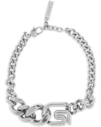 Givenchy - Pulsera De Cadena Barbada Con Eslabones G - Lyst