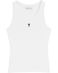 Ami Paris - Ami De Couer Cotton Tank Top - Lyst