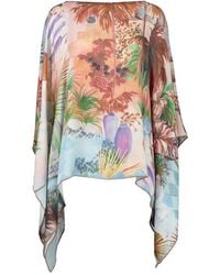 Rani Arabella - Printed Poncho - Lyst