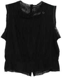 Doen - Top Smanicato Lilibet Con Pizzo - Lyst