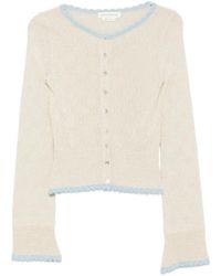 Asta Resort - Franca Scallop-Edge Cardigan - Lyst