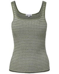 Veronica Beard - Sandra Square Neck Knit Tank Top - Lyst