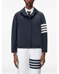 Thom Browne - Nylon Tech 4-Bar Raglan Jacket - Lyst