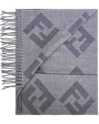 Fendi - Sciarpa Con Frange - Lyst