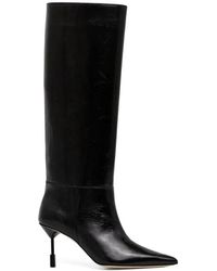 MSGM - Pointed Knee High Boots - Lyst