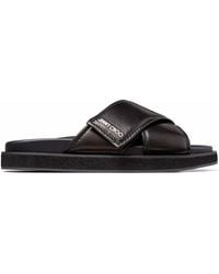 Jimmy Choo - Joel Crossover-Strap Leather Sandals - Lyst