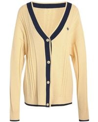 adidas - Cardigan En Maille À Chevrons Et Logo Brodé - Lyst