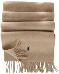 Polo Ralph Lauren - Pony Motif Fringed Scarf - Lyst