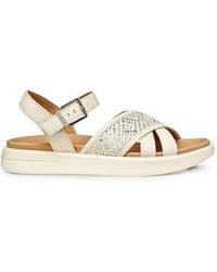 Geox - Xand 2S Woven-Panel Buckled Sandals - Lyst