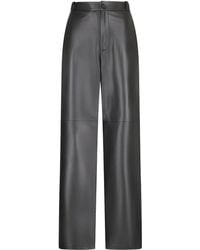 DESA NINETEENSEVENTYTWO - Leather High-Waisted Trousers - Lyst