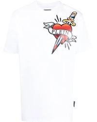 Philipp Plein - T-Shirt Mit Grafischem Print - Lyst