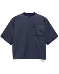 Giorgio Armani - Micro-Dot Chest-Pocket Silk T-Shirt - Lyst