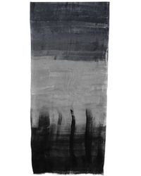 Avant Toi - Abstract-Print Frayed Scarf - Lyst