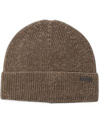 GANT - Mouline Ribbed-Knit Beanie Hat - Lyst