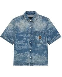 Amiri - Chateau Palms Denim Overhemd - Lyst