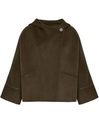 Yves Salomon - Chaqueta con capucha y doble cara - Lyst