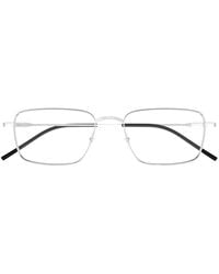 Saint Laurent - Rectangle-Frame Glasses - Lyst