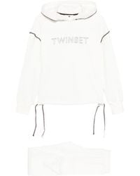 Twinset - Pantalones de chándal con bajos elásticos - Lyst
