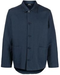 A.P.C. - Button-Up Jack - Lyst