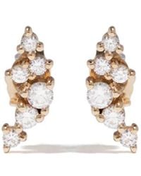 Mizuki - 14Kt Sea Of Beauty Diamond Cluster Small Stud Earrings - Lyst