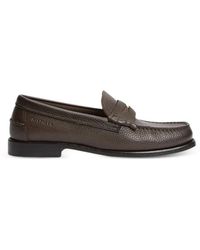 Tommy Hilfiger - Pebble-Grain Leather Loafers - Lyst
