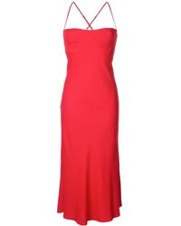 michelle mason bustier midi dress