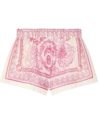 Versace - アンダーウォーターバロッコ カバーアップ ショートパンツ - Lyst